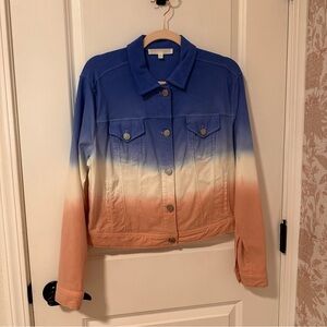 Adyson Parker Junior Women's Denim Tie Dye Ombre Jacket